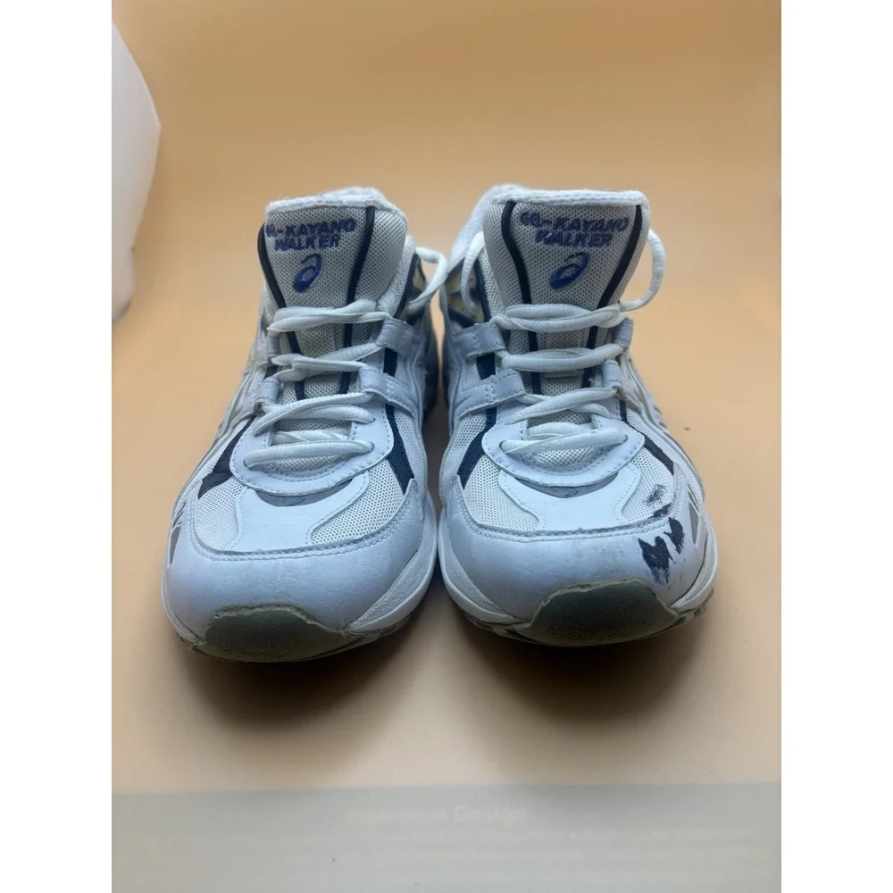 Asics Gel-Kayano Walker White Blue Walking Shoes QY353(D) Mens Size 9 US 40.5 EU